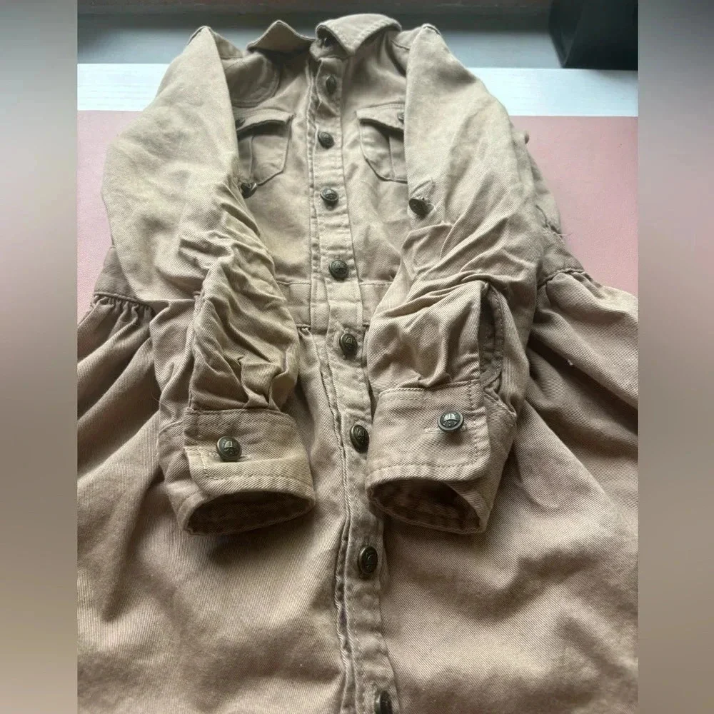 Khaki Ralph Lauren Shirt Dress size 5